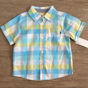 Baby B’gosh Plaid Button Front Shirt